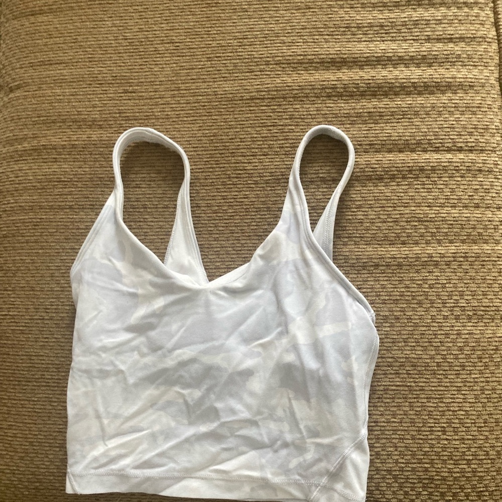 Lululemon Athletica White Tank Top